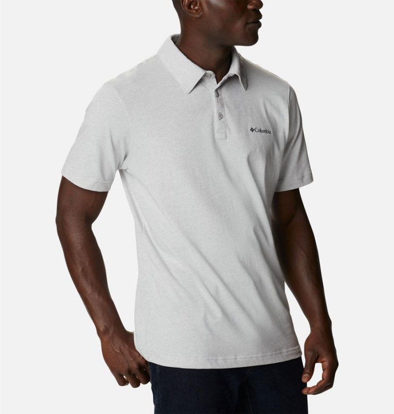 Columbia Thistletown Hills Men's Polo Shirt Grey | NYPOKD-406