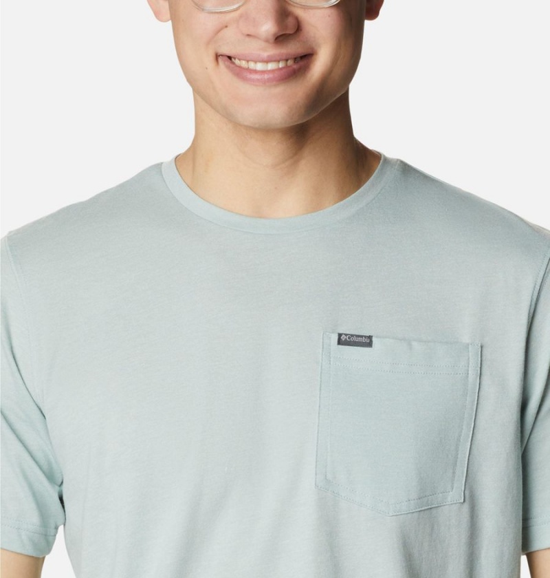 Columbia Thistletown Hills Pocket Men's T-Shirt Grey | CSYBXM-649