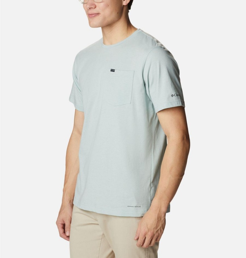 Columbia Thistletown Hills Pocket Men's T-Shirt Grey | CSYBXM-649