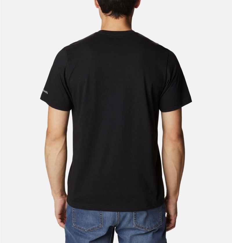 Columbia Thistletown Hills Pocket Men's T-Shirt Black | WSNXTE-283