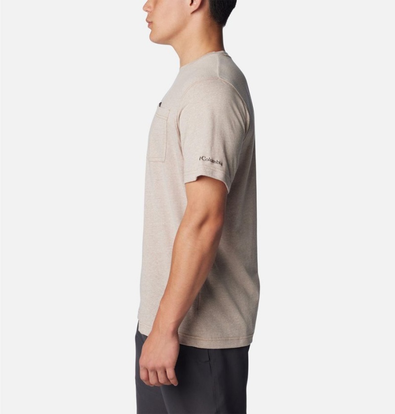 Columbia Thistletown Hills Pocket Men's T-Shirt White | LTWACP-902