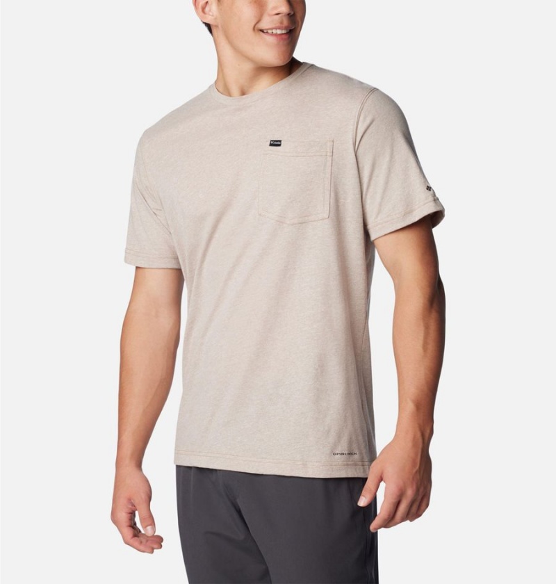 Columbia Thistletown Hills Pocket Men's T-Shirt White | LTWACP-902