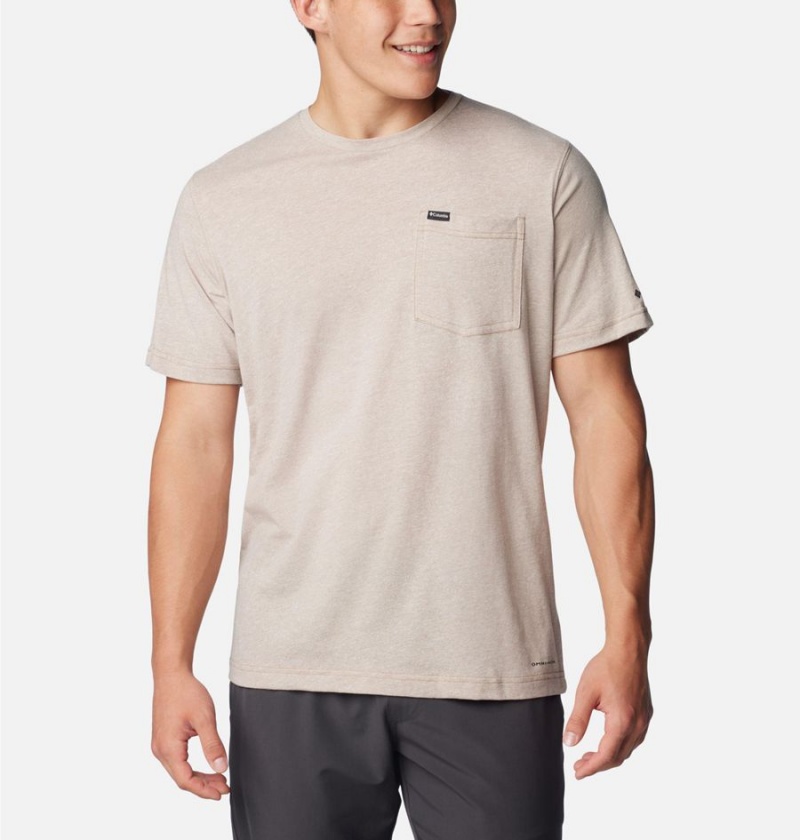 Columbia Thistletown Hills Pocket Men\'s T-Shirt White | LTWACP-902