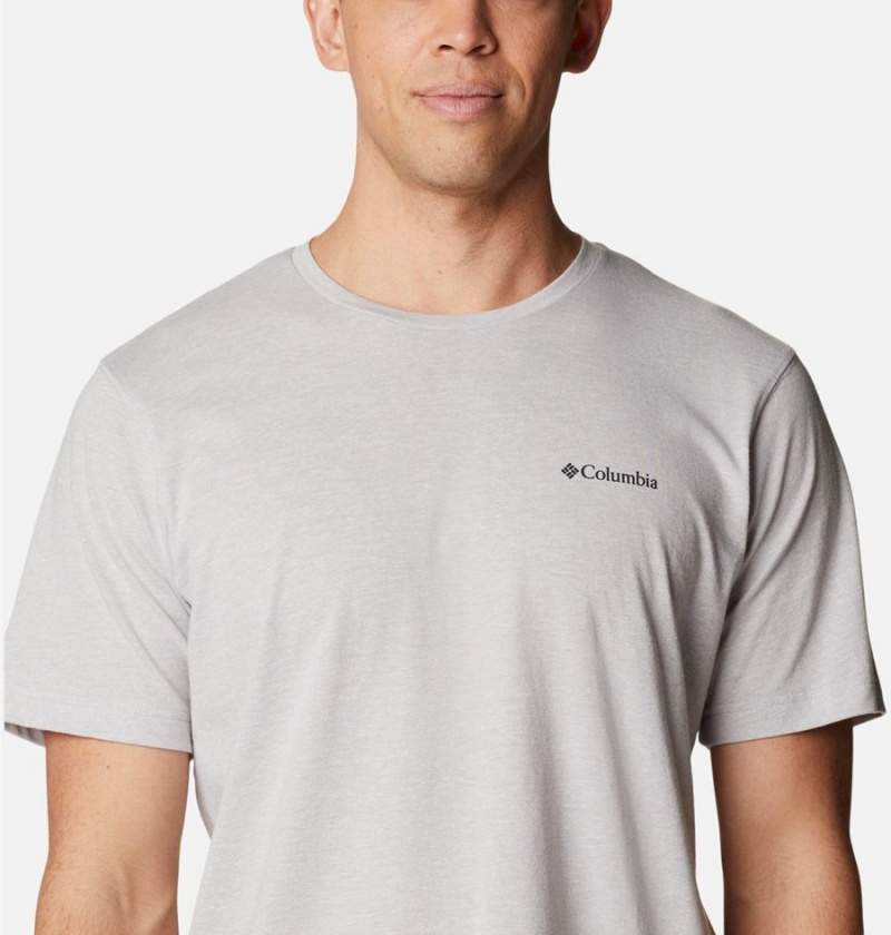 Columbia Thistletown Hills Short Sleeve Men's T-Shirt Grey | ZUJOVQ-134