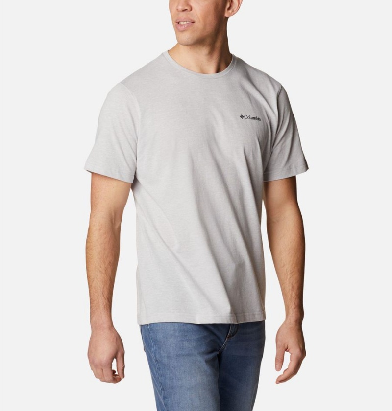 Columbia Thistletown Hills Short Sleeve Men's T-Shirt Grey | ZUJOVQ-134