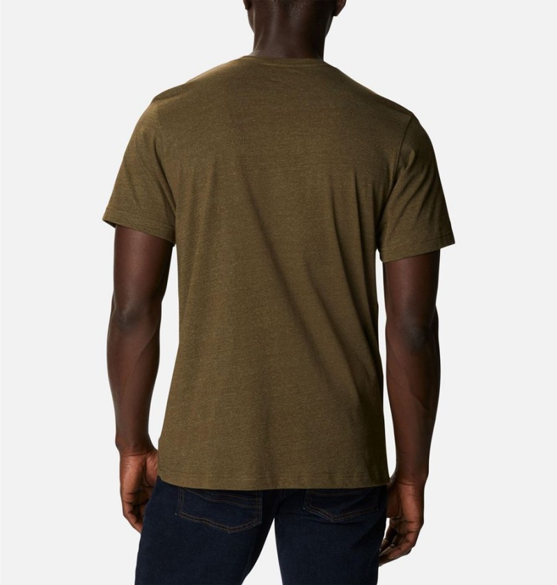 Columbia Thistletown Hills Short Sleeve Men's T-Shirt Brown | RMNFHZ-012