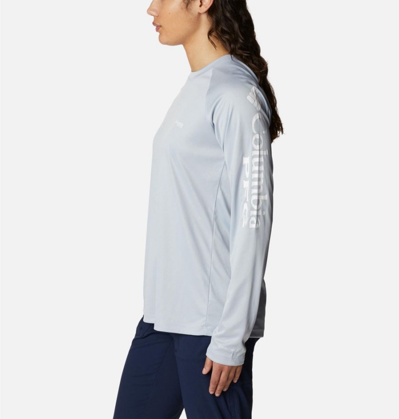 Columbia Tidal PFG Heather Long Sleeve Women's T-Shirt Grey | MFQELA-613