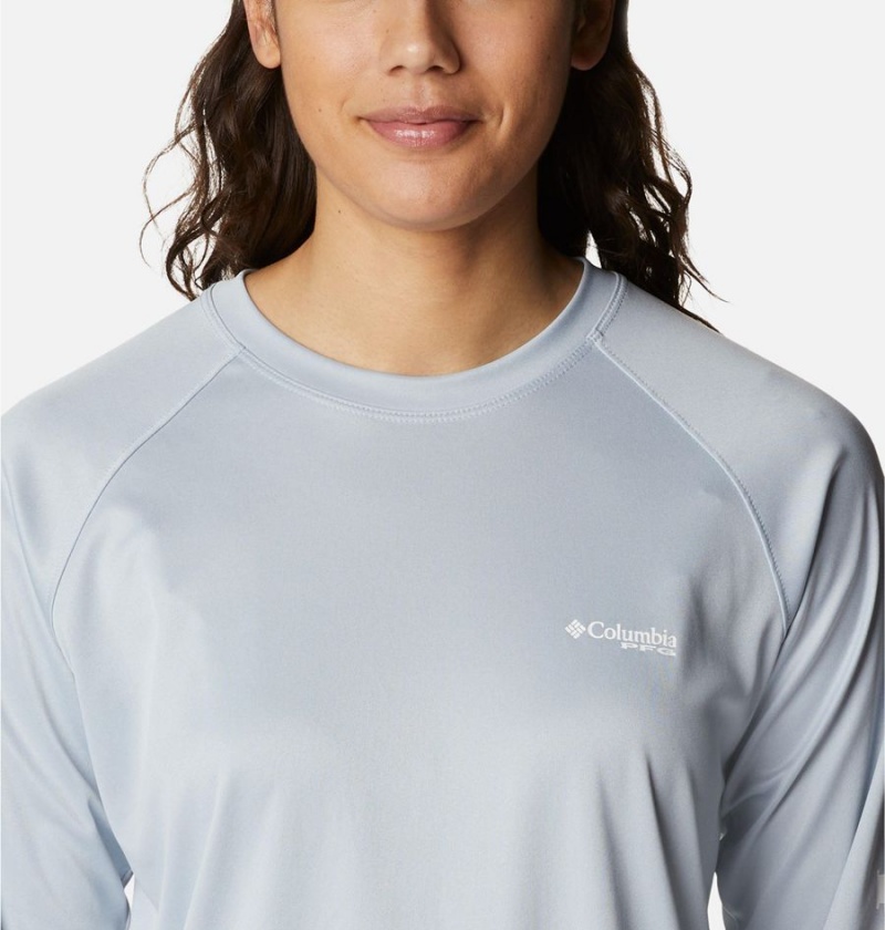 Columbia Tidal PFG Heather Long Sleeve Women's T-Shirt Grey | MFQELA-613