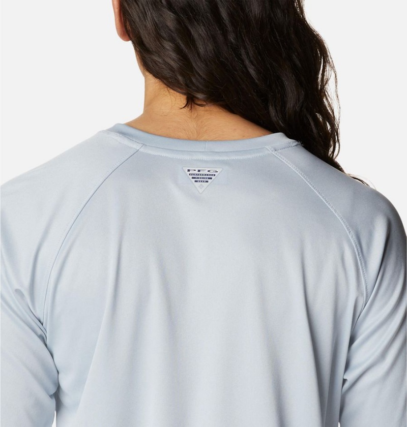 Columbia Tidal PFG Heather Long Sleeve Women's T-Shirt Grey | MFQELA-613