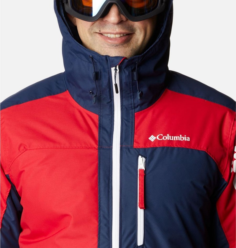 Columbia Timberturner II Men's Ski Jacket Red | DGUIFS-718