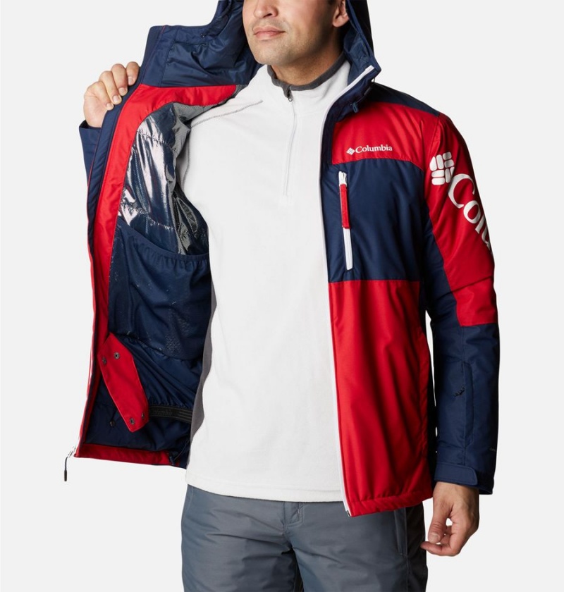 Columbia Timberturner II Men's Ski Jacket Red | DGUIFS-718