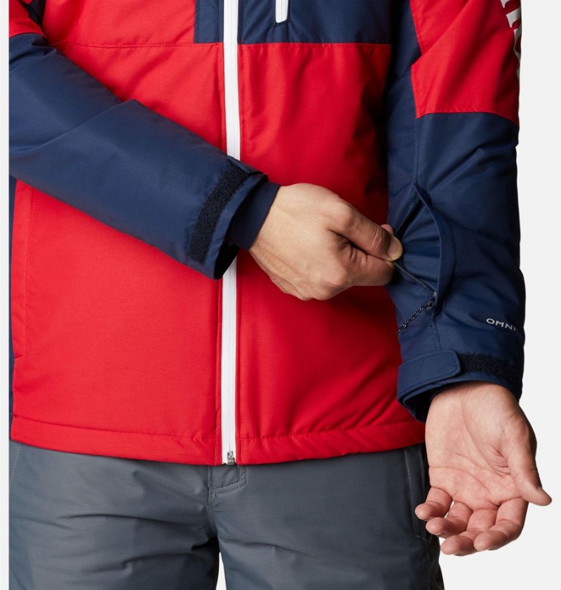 Columbia Timberturner II Men's Ski Jacket Red | DGUIFS-718