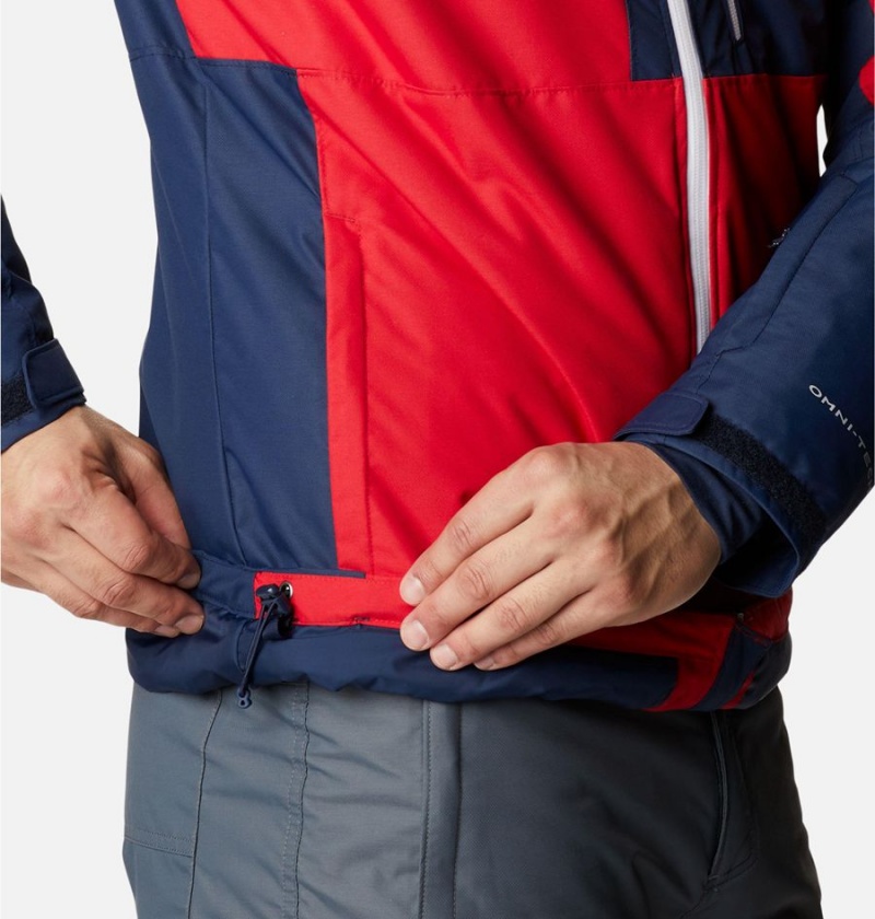 Columbia Timberturner II Men's Ski Jacket Red | DGUIFS-718