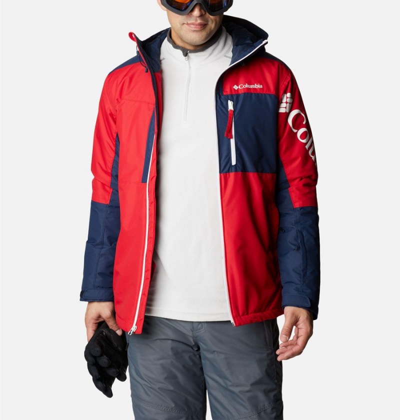 Columbia Timberturner II Men's Ski Jacket Red | DGUIFS-718