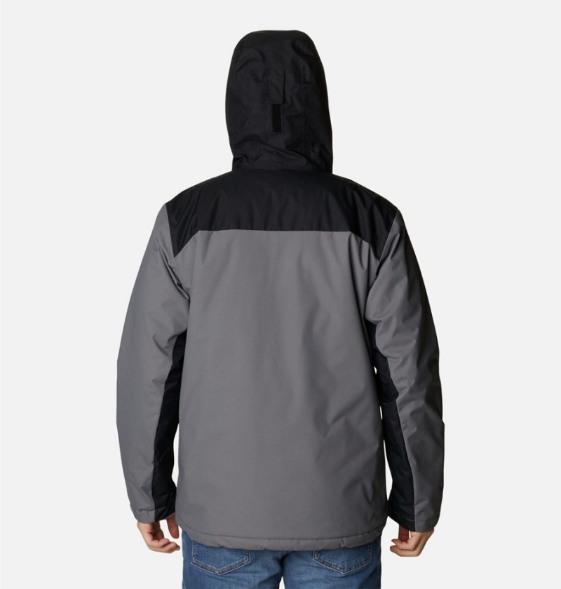 Columbia Tipton Peak II Insulated Men's Rain Jacket Grey | TJBFZM-476