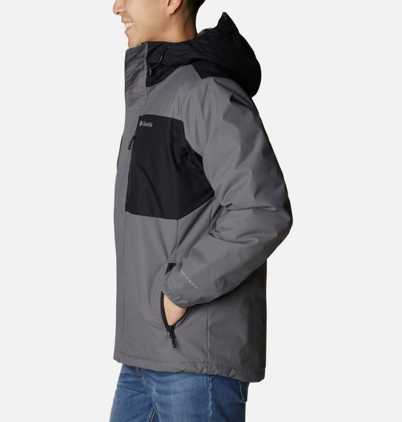 Columbia Tipton Peak II Insulated Men's Rain Jacket Grey | TJBFZM-476