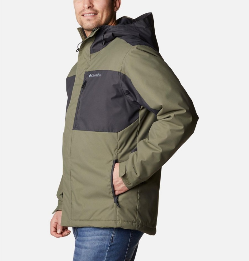 Columbia Tipton Peak II Insulated Men's Rain Jacket Green | VAPMCS-641