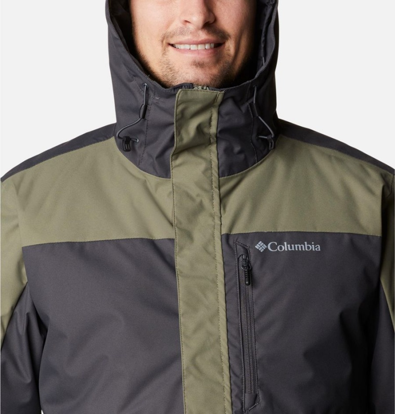 Columbia Tipton Peak II Insulated Men's Rain Jacket Green | VAPMCS-641