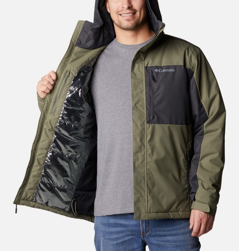 Columbia Tipton Peak II Insulated Men's Rain Jacket Green | VAPMCS-641
