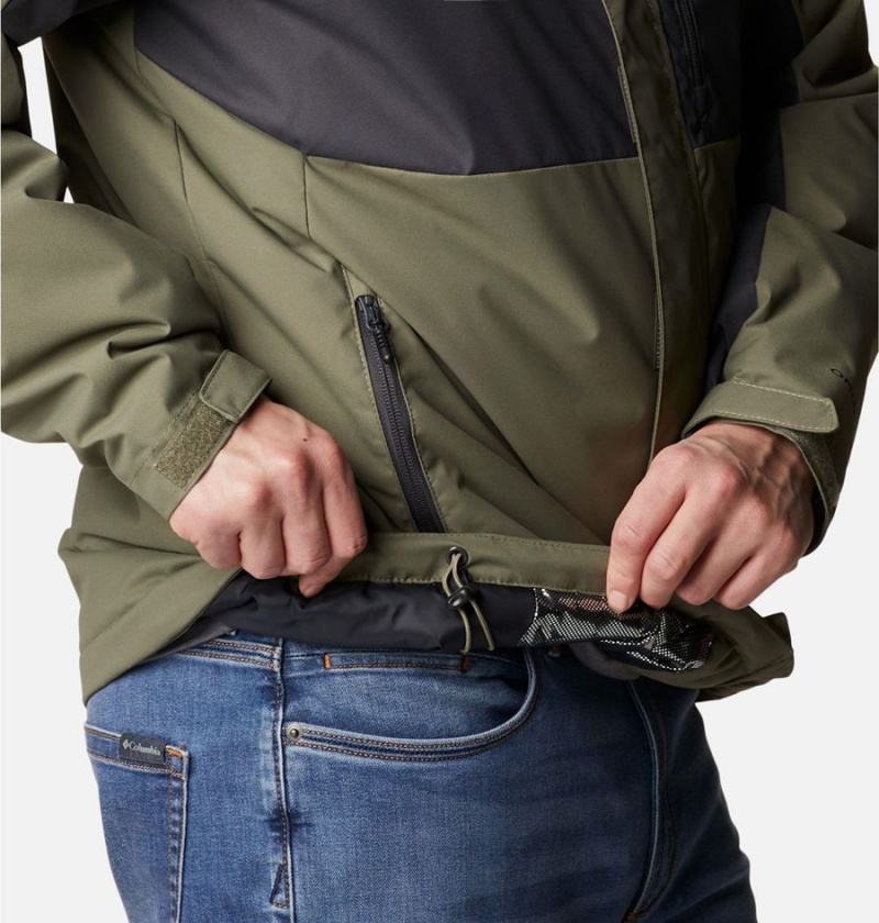 Columbia Tipton Peak II Insulated Men's Rain Jacket Green | VAPMCS-641