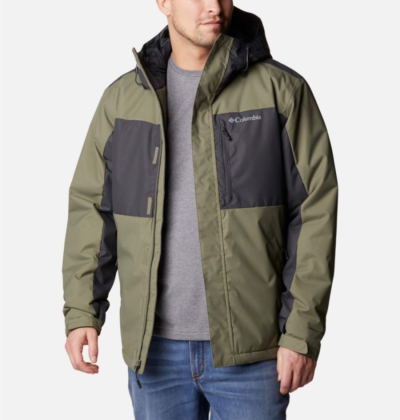 Columbia Tipton Peak II Insulated Men's Rain Jacket Green | VAPMCS-641