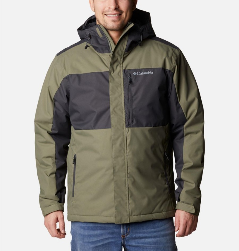 Columbia Tipton Peak II Insulated Men\'s Rain Jacket Green | VAPMCS-641