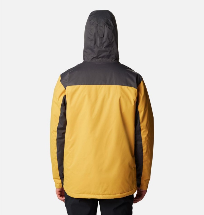Columbia Tipton Peak II Insulated Men's Rain Jacket Yellow | RLWBEC-819