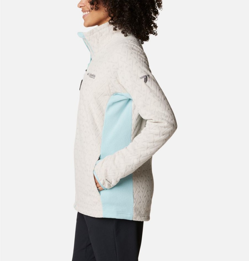 Columbia Titan Pass 3.0 Full Zip Women's Fleece Jacket White | SXUTLH-295