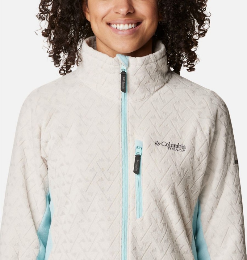 Columbia Titan Pass 3.0 Full Zip Women's Fleece Jacket White | SXUTLH-295