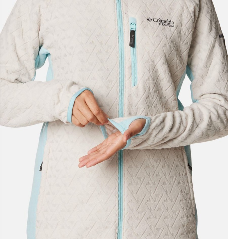 Columbia Titan Pass 3.0 Full Zip Women's Fleece Jacket White | SXUTLH-295