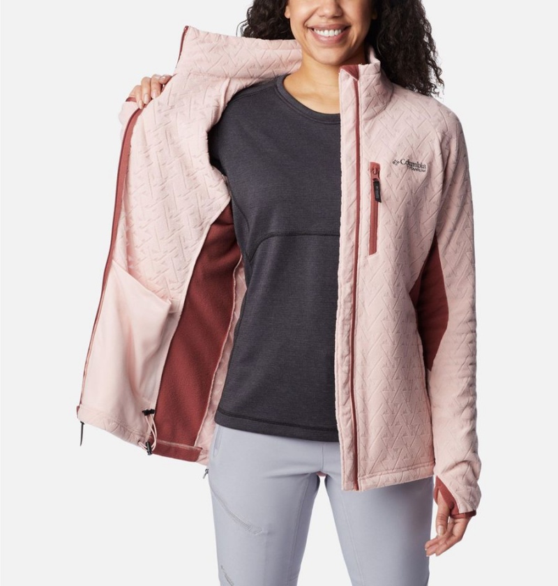 Columbia Titan Pass 3.0 Full Zip Women's Fleece Jacket Pink | ZUNIPM-291