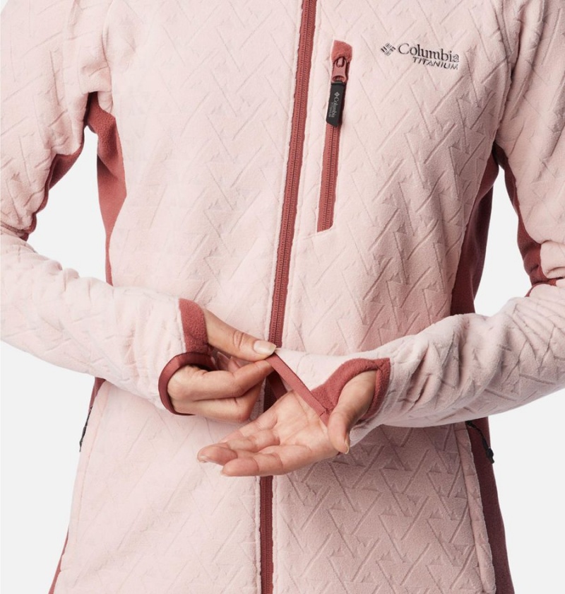 Columbia Titan Pass 3.0 Full Zip Women's Fleece Jacket Pink | ZUNIPM-291