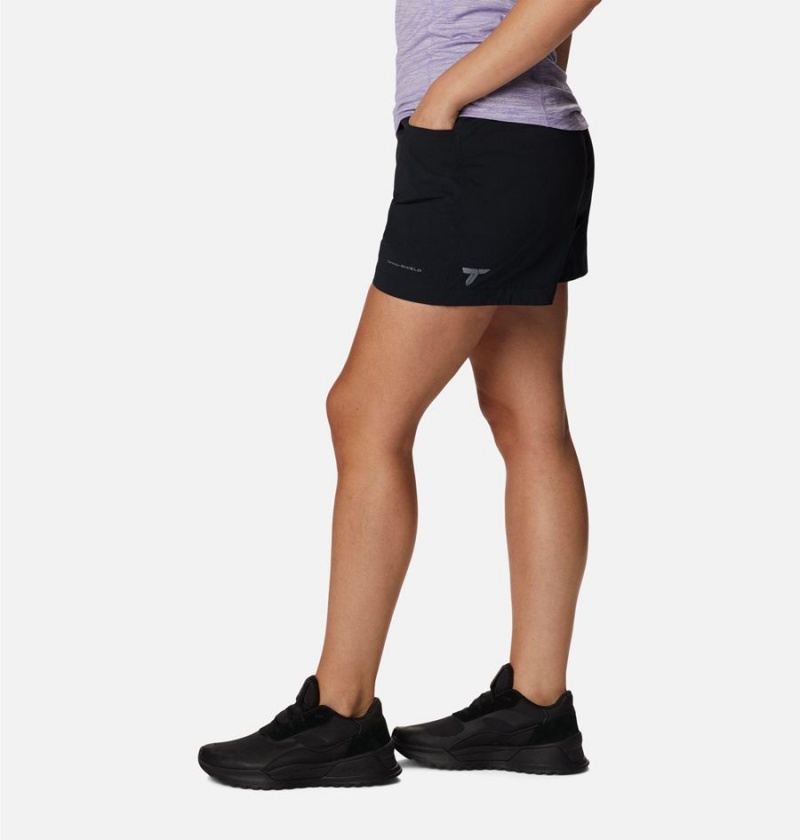 Columbia Titan Pass Lightweight Women's Shorts Black | TFWJBI-369