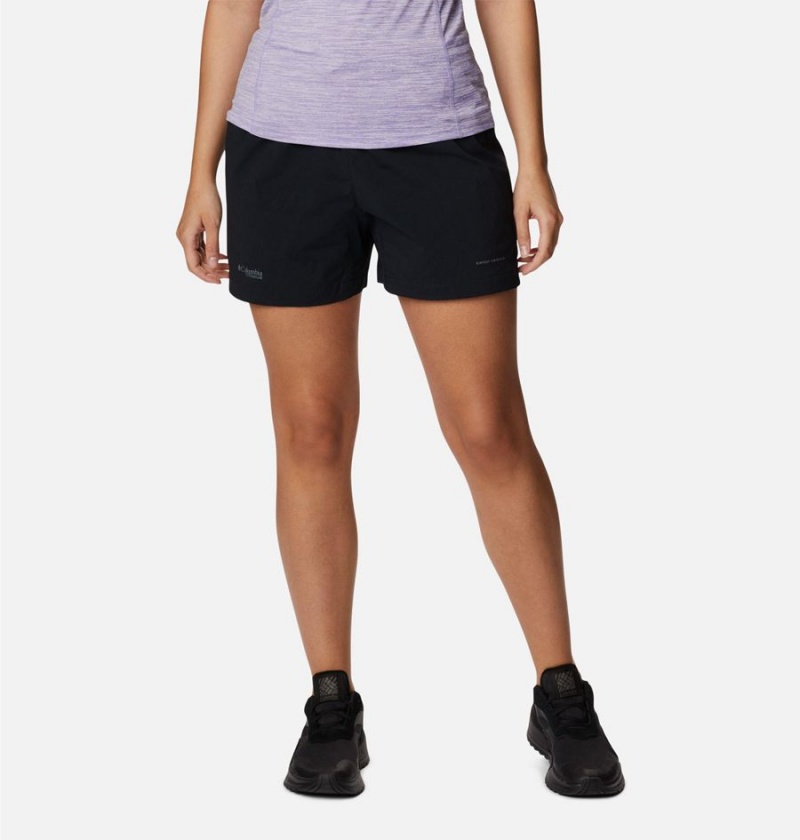 Columbia Titan Pass Lightweight Women\'s Shorts Black | TFWJBI-369