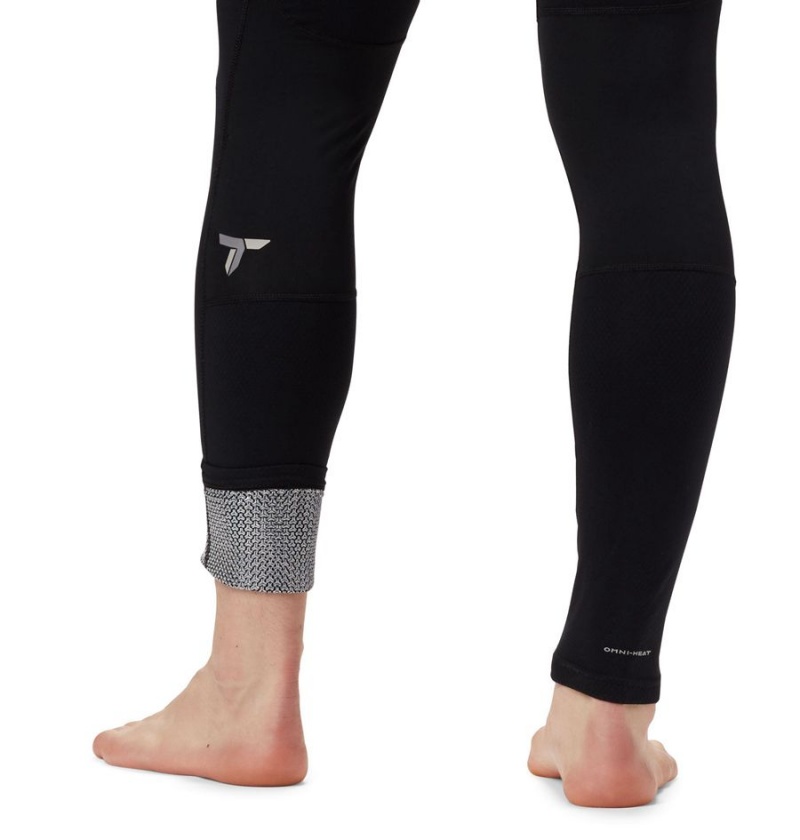 Columbia Titanium Omni Heat 3D Knit Tight Men's Pants Black | FRIDXB-421