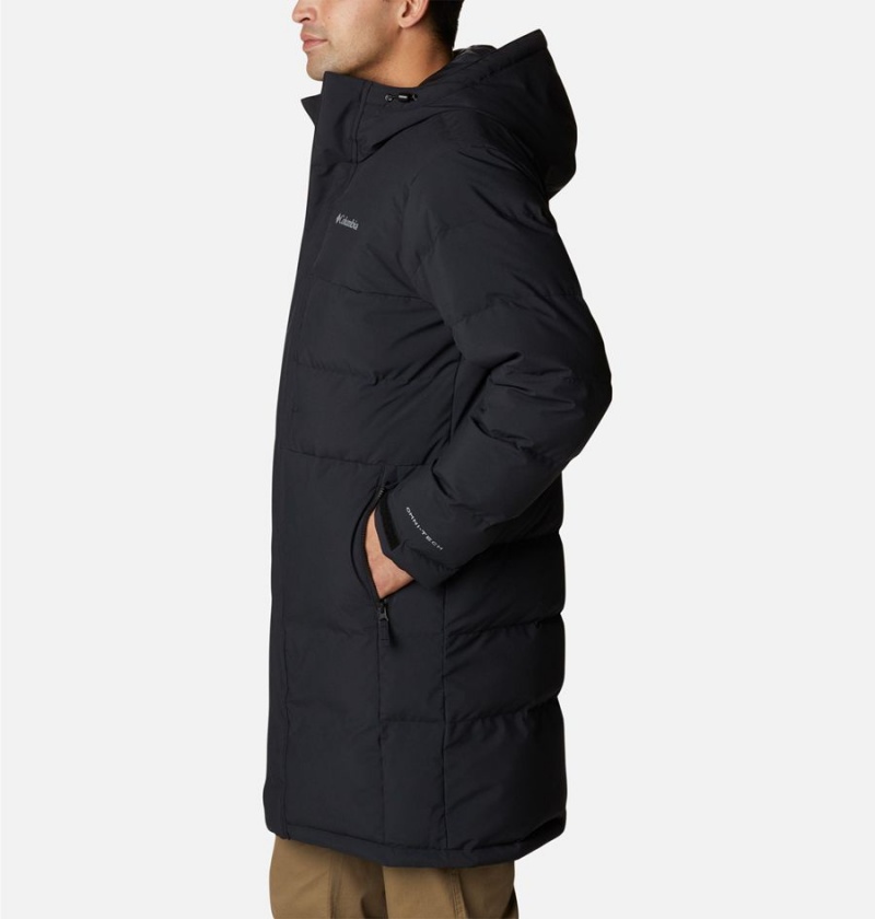 Columbia Toyama Pass Down Men's Coats Black | ZQSAWI-921
