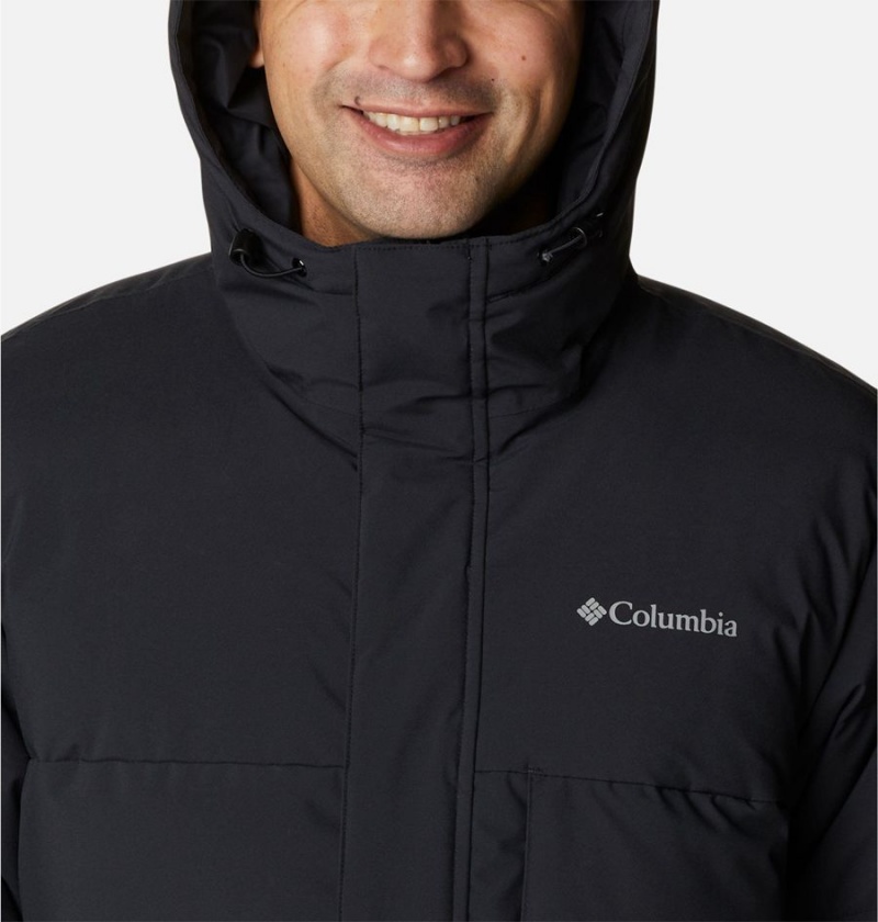 Columbia Toyama Pass Down Men's Coats Black | ZQSAWI-921