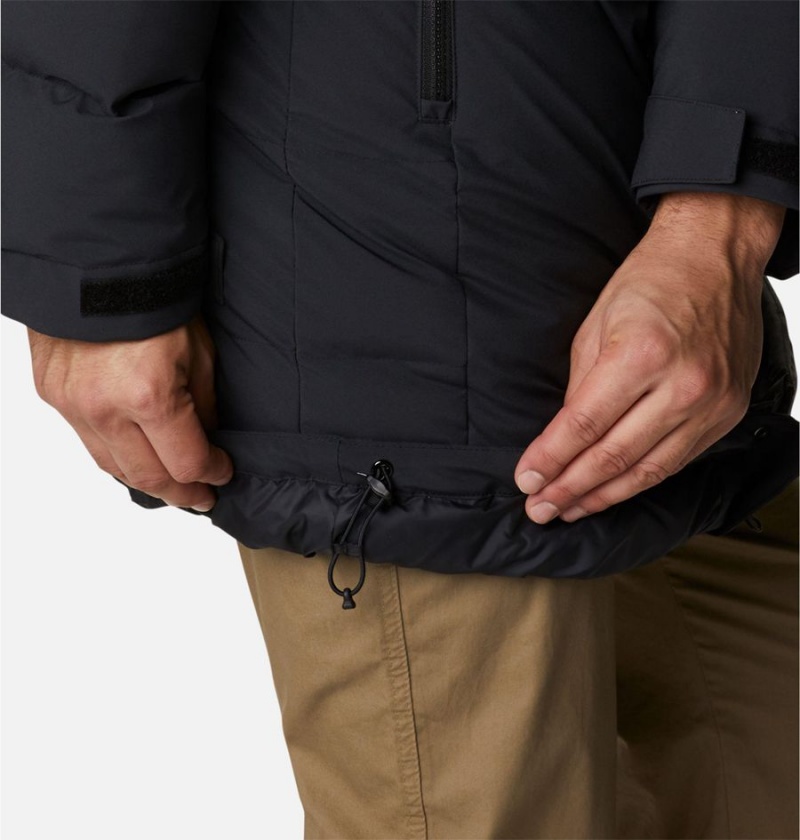 Columbia Toyama Pass Down Men's Coats Black | ZQSAWI-921