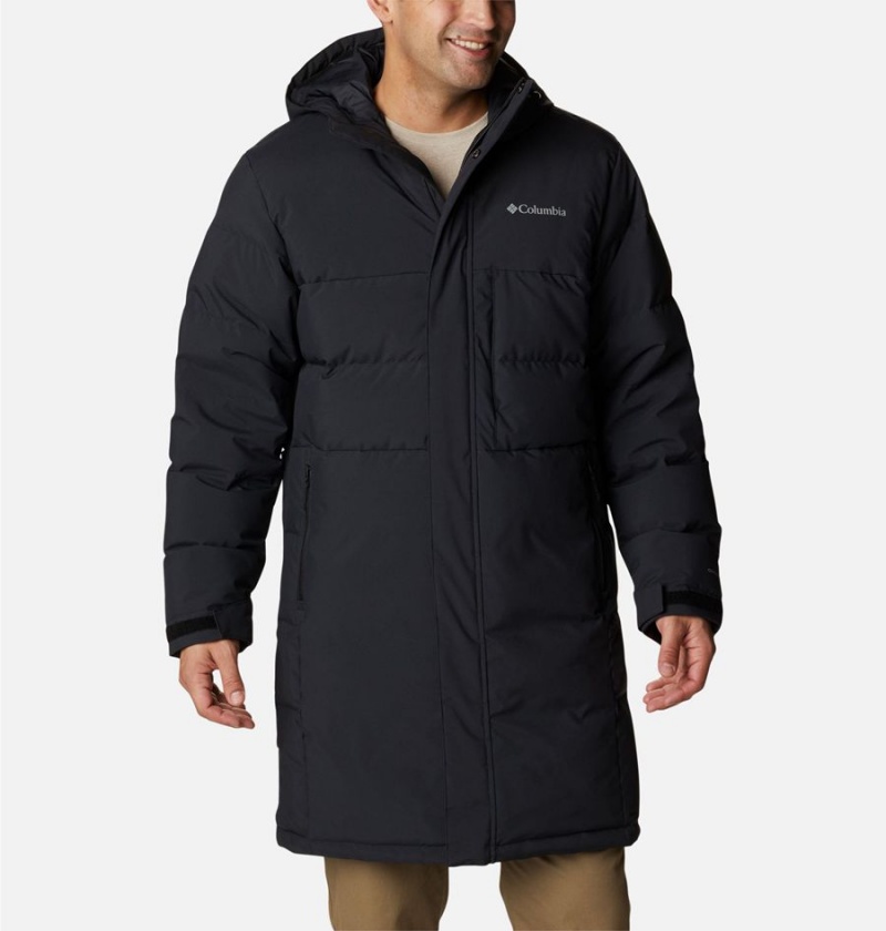 Columbia Toyama Pass Down Men\'s Coats Black | ZQSAWI-921