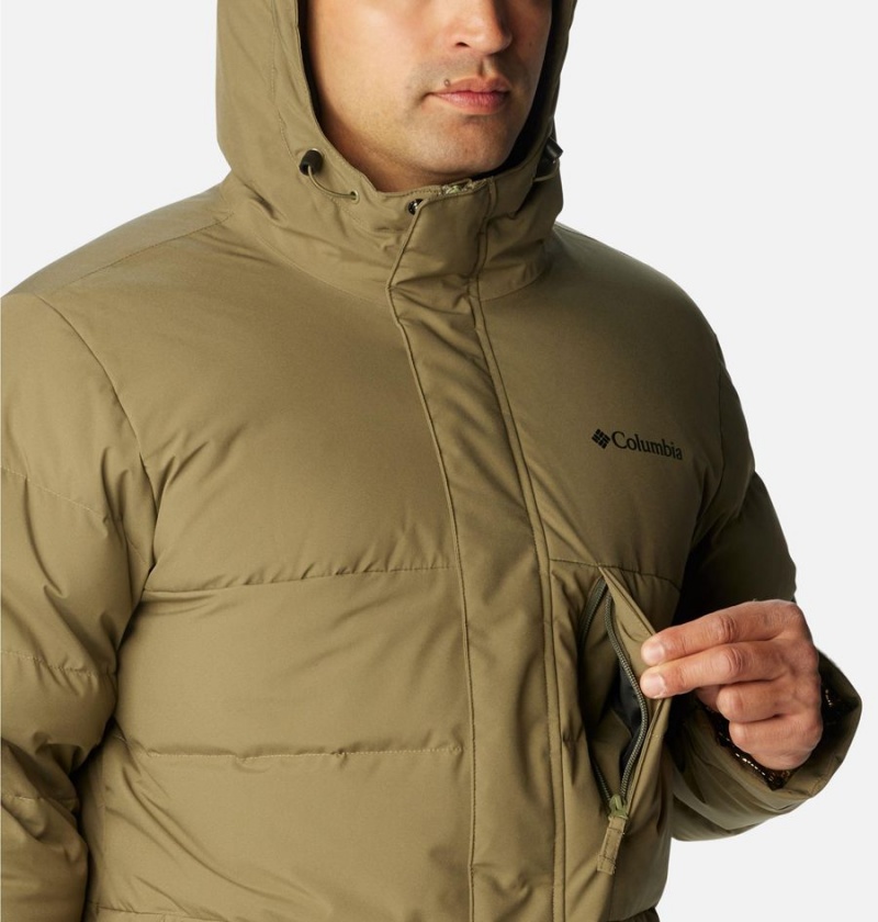 Columbia Toyama Pass Down Men's Coats Green | OHXMSY-246