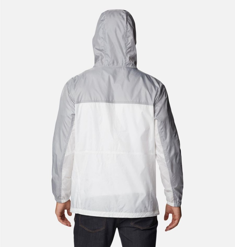 Columbia Trail Traveler Men's Windbreaker White | CQKHBV-012