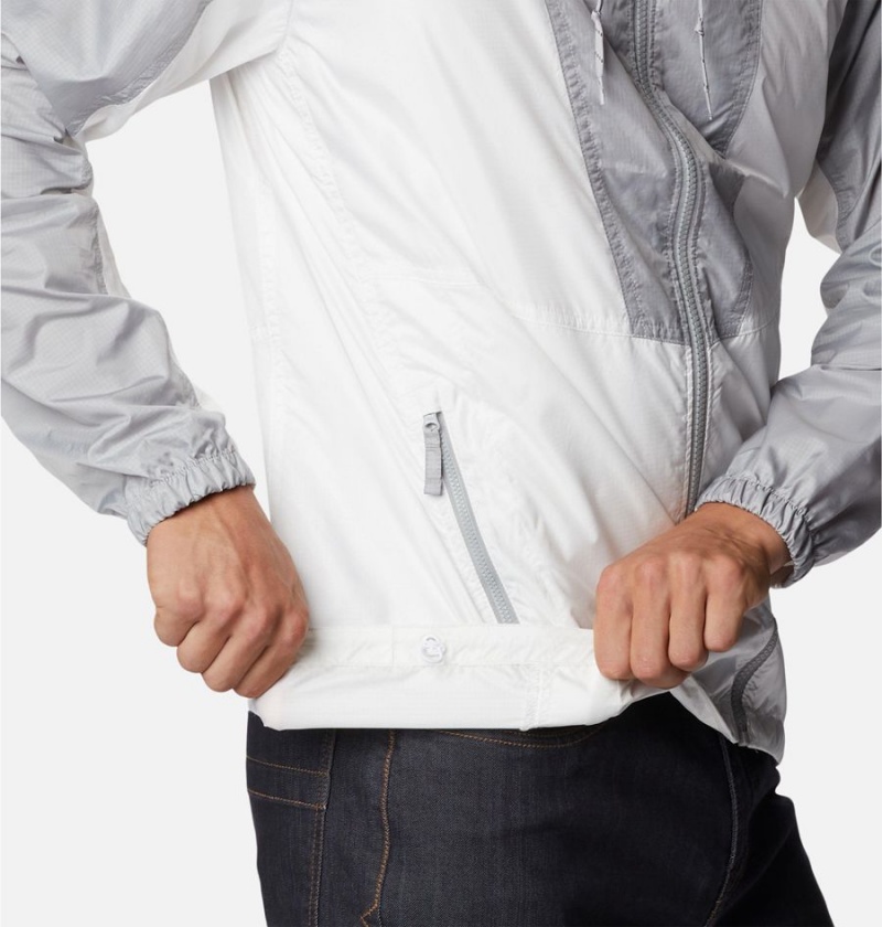Columbia Trail Traveler Men's Windbreaker White | CQKHBV-012