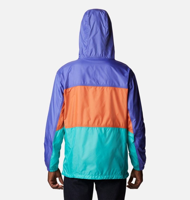 Columbia Trail Traveler Men's Windbreaker Turquoise | IFQMVH-918