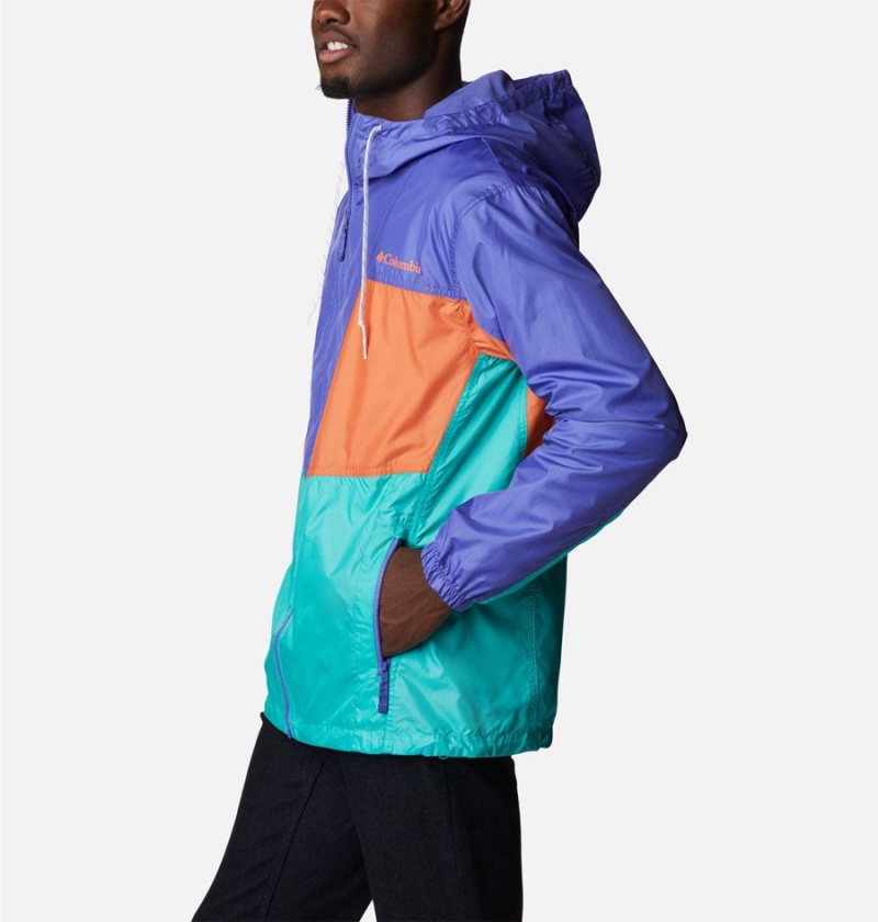 Columbia Trail Traveler Men's Windbreaker Turquoise | IFQMVH-918