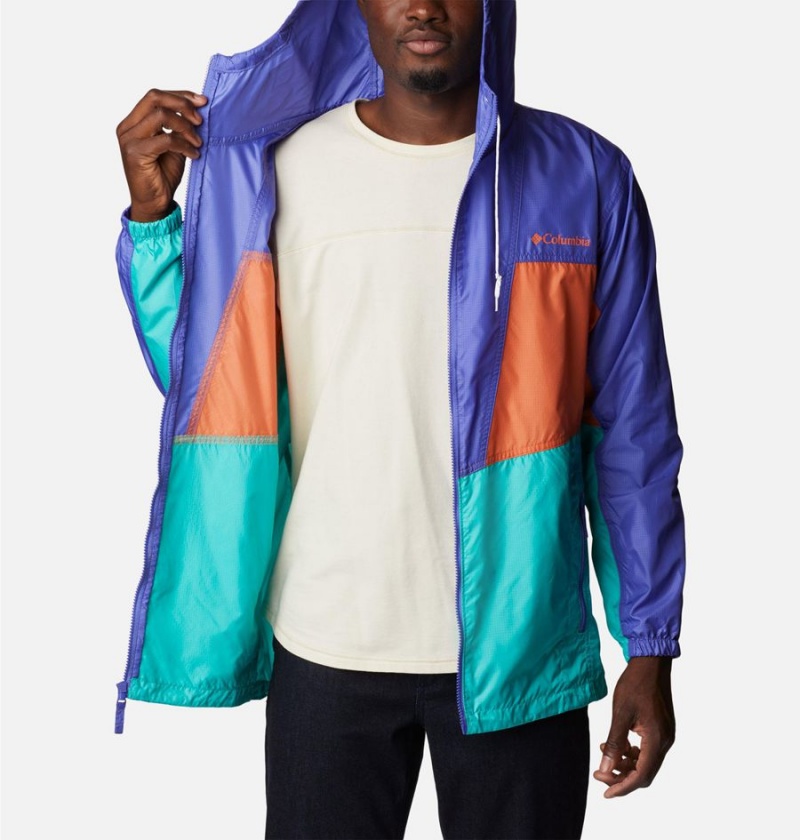 Columbia Trail Traveler Men's Windbreaker Turquoise | IFQMVH-918