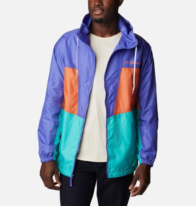 Columbia Trail Traveler Men's Windbreaker Turquoise | IFQMVH-918