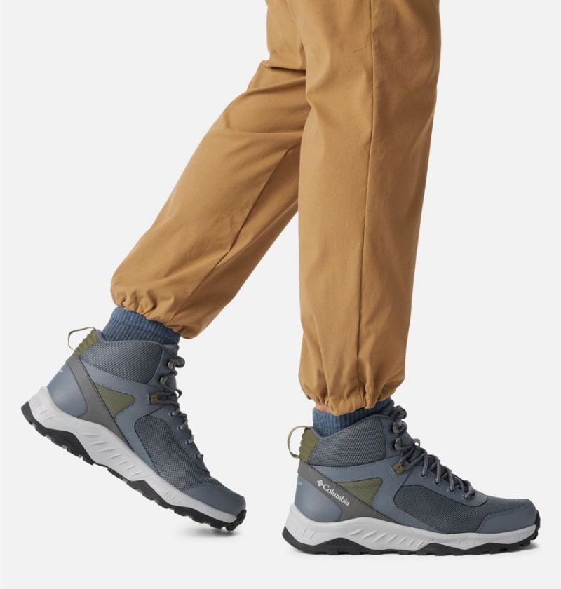 Columbia Trailstorm Ascend Mid Waterproof Men's Hiking Shoes Grey | JPSCNV-312