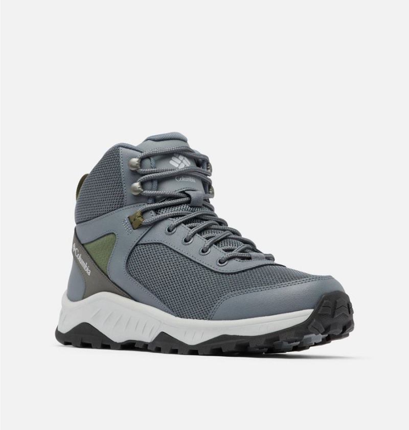 Columbia Trailstorm Ascend Mid Waterproof Men's Hiking Shoes Grey | JPSCNV-312