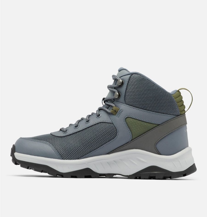 Columbia Trailstorm Ascend Mid Waterproof Men's Hiking Shoes Grey | JPSCNV-312