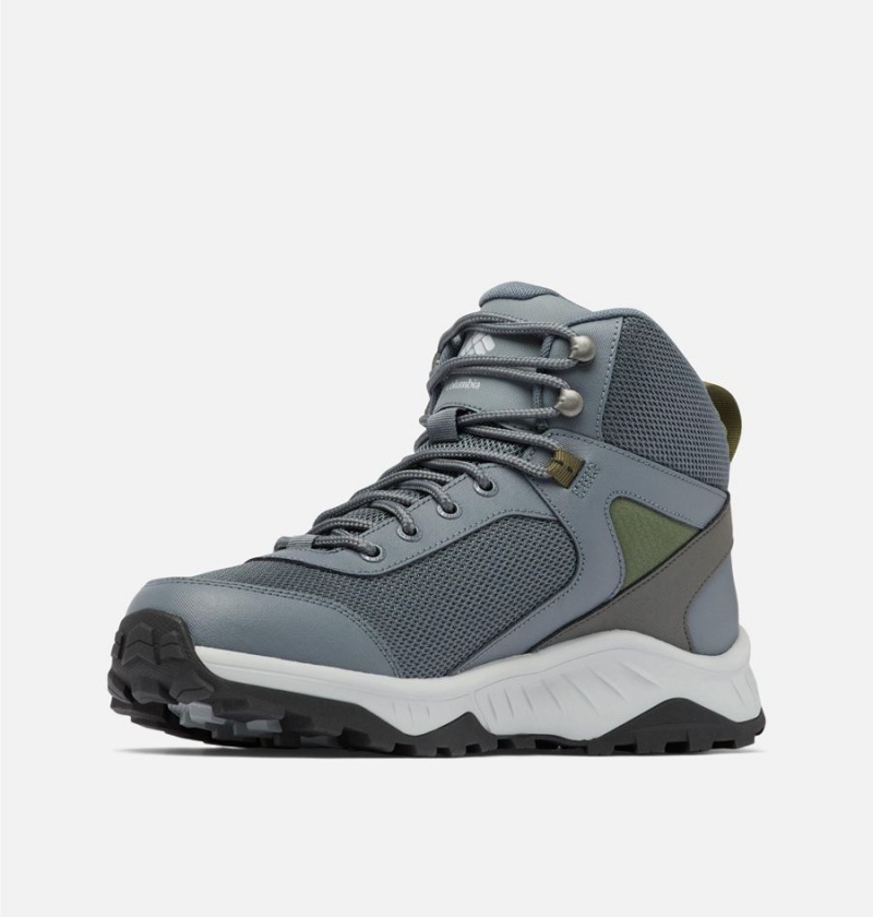 Columbia Trailstorm Ascend Mid Waterproof Men's Hiking Shoes Grey | JPSCNV-312